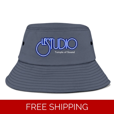 Bucket Fisherman Hat AA Le Studio W&B Logo TOS